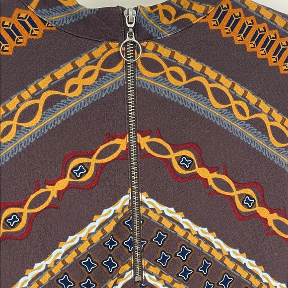 Free People Stella Retro Stretch Crepe Jersey Mini Dress XS Groovy Indie Hippie - Picture 9 of 12